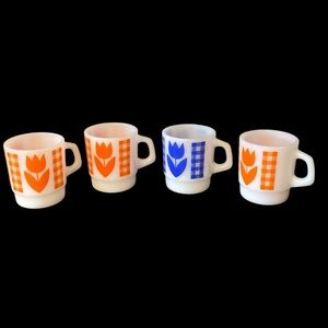 Vintage Termocrisa Tulip Mugs